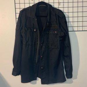 Brandy Melville Oversize Military Style Shirt Jacket